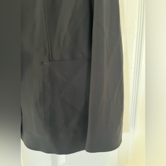 BANANA REPUBLIC BR Standard Black Button Front Performance Blazer Jacket Sz 8 - Picture 7 of 11